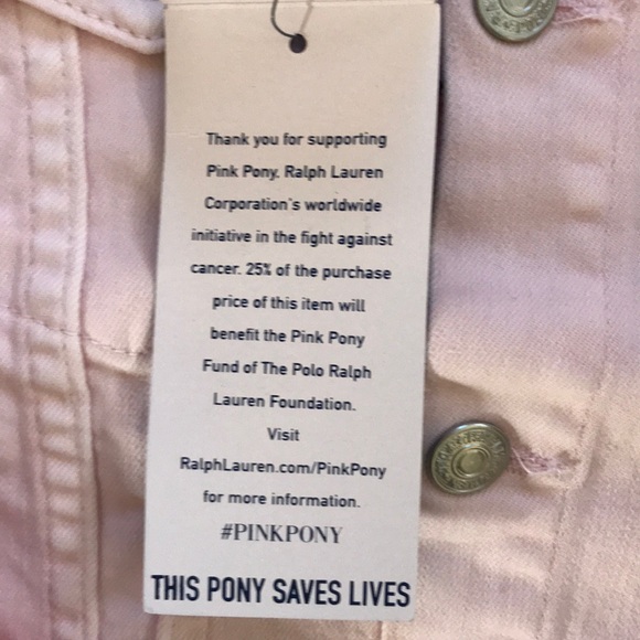 NWT!  “Pink Pony” Polo Denim Jacket. - Picture 5 of 8